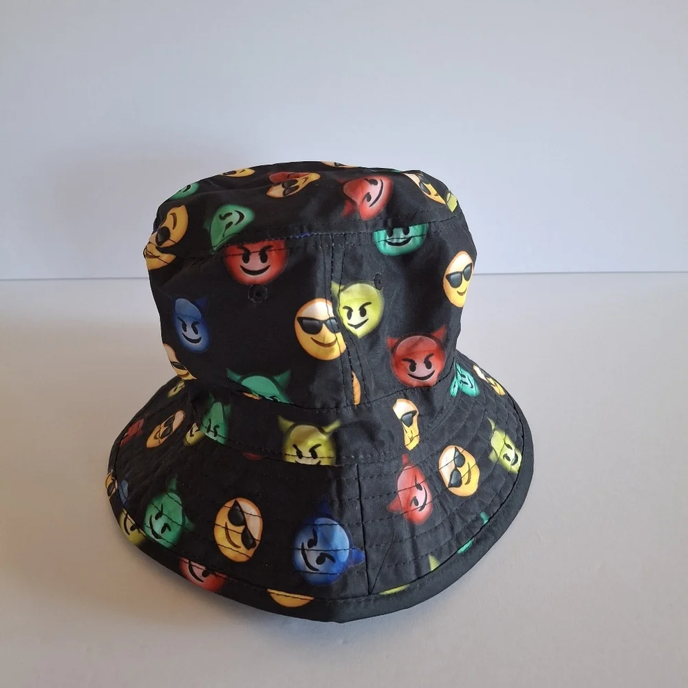 Emoji Black Bucket Citu Hunter Hat Polyester‎